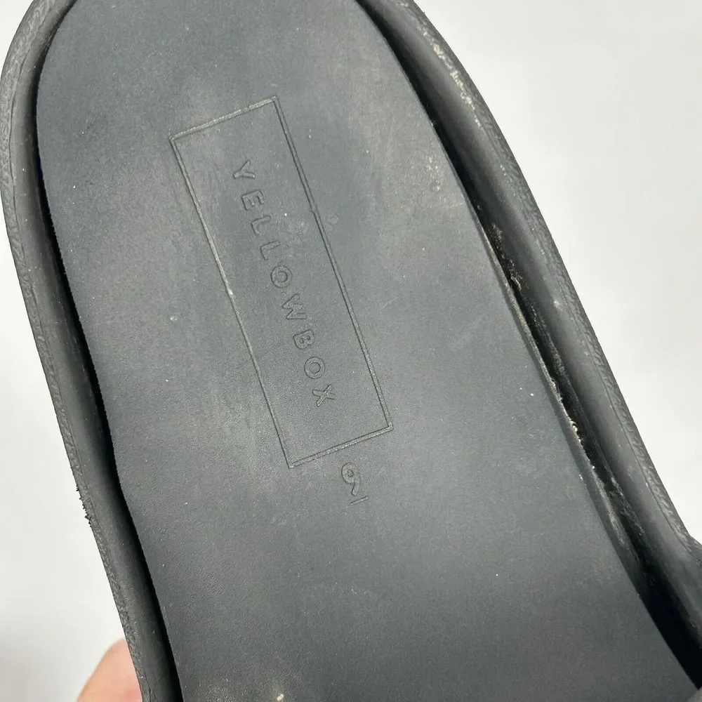Yellow Box Super Cushiony Torrey Black Slide Women's Sandal 9 - Picture 7 of 7
